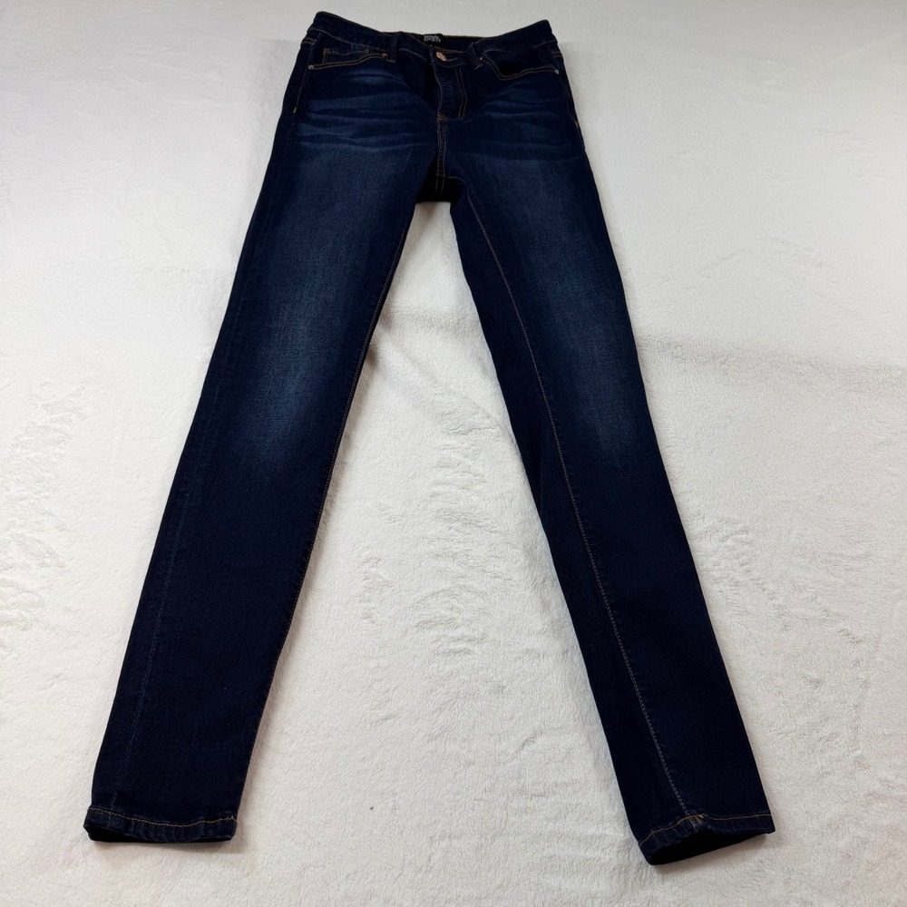Simple‎ Society Skinny Jeans Womens 26 Dark Blue Excellent High Rise Whiskered